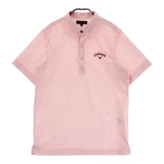 サイズ：M CALLAWAY キャロウェイ  半袖ポロシャツ 総柄 ピンク系 [240101493867] ゴルフウェア メンズ ストスト