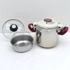 T-Fal / ティファール ◆【キッチン】T-faL Clipso ティファール クリプソ 圧力鍋 両手鍋 容量6L 生活雑貨【中古】 
