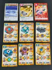aca397 ベイブレード カード C.C.G キャラクターカードゲーム まとめ 雪上スタジアム 085　スラッシュアタック 059　ファイヤーシュート 056　ダンテライオン 106　トライグルデルタ 104