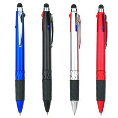 新品 Tofficu ボールペン スタイラスボールペン タッチペン付き 多機能 黒インク 流暢に書く 学校 オフィス ビジネスシーンなどに最適 8本セット ランダムカラー (4色)
