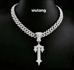 マイアミキューバンチェーン シルバー ネックレス ジルコニア アイスチェーン y2k