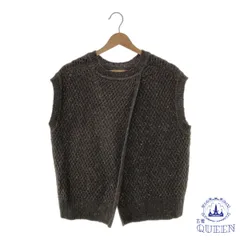 ☆美品☆ Live in comfort リブインコンフォート トップス ニット ベスト シンプル丸首 袖なし レディース ブラック M 901-11919 送料無料 古着