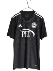 【お得なクーポン配布中!】 アディダス サッカー ユニフォーム メンズ M / Tシャツ プラクティス トレーニング ジャージ ゲームシャツ ブラック スポーツ ナンバリング