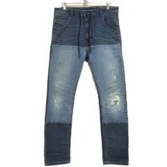 定価51840円☆DIESEL ディーゼル KROOLEY-TCB-NE JOGG JEANS ジョグジーンズ スウェット デニム パンツ ストレッチ USED加工