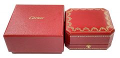 カルティエ イヤリング用 ピアス用 ケース ネックレス用　箱 レッド Cartier　BOX ボックス　化粧箱　アクセサリー用 