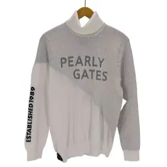 パーリーゲイツ PEARLY GATES カシミヤタッチコットンタートルネックニットプルオーバー メンズ  5