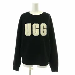 アグ UGG 23AW Madeline Fuzzy Logo Crewneck マドリン ファジー ロゴ クルーネック トレーナー スウェット 長袖 裏起毛 S 黒 ブラック 1123718 /XZ ■GY31のサムネイル