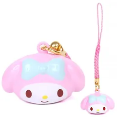 マイメロディ フェイス形鈴根付け ストラップ サンリオ sanrio キャラクター