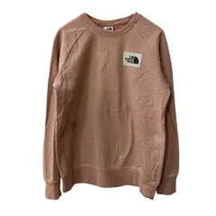 THE NORTH FACE ロゴスウェット トレーナー M ピンク ザ ノースフェイス ラグラン スクエアロゴクルー 古着卸 アメリカ仕入 a709-5127