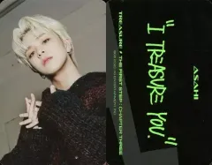 【中古】コレクションカード(男性) TREASURE/アサヒ/CD「THE FIRST STEP ： CHAPTER THREE」(BLACK Ver.)封入特典フォトカード