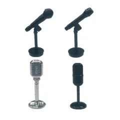 レインボー 1/12 記者会見のマイク × 全4種セット フルコンプ ガチャガチャ カプセルトイ 