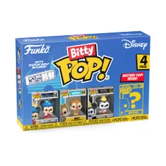 アウトレット新品 フィギュア Funko Bitty POP! Disney ソーサラーミッキー 4パック コレクション ミニフィギュアセット 透明 並行輸入品