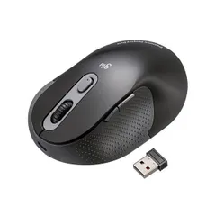サンワサプライ 静音ワイヤレスエルゴノミクスマウス 2.4GHzワイヤレス・高さ45mm ブラック MA-EWBS528MBK