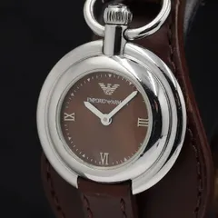 エンポリオアルマーニ AR5516 ラウンド QZ ブラウン文字盤 レディース腕時計 TKD 2000000 NSK