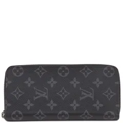 ルイヴィトン LOUIS VUITTON 長財布 ジッピー ウォレット ヴェルティカル モノグラムエクリプスキャンバス モノグラムエクリプス ガンメタル金具 黒 グレー ラウンドファスナー  M62295 RFID 【箱】【中古】