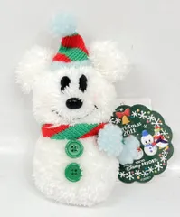 東京ディズニーリゾート ぬいぐるみバッジ Christmas スノーミッキー 2011
