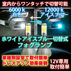 LEDフォグランプ プレジデント【PRESIDENT】 G50 H2.10 ～ H10.11 H3※  用 純正スイッチで色切替 アイスブルー/ホワイト切替 車種別
