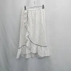 ◇ ⊂ ROSE　BUD カジュアル 膝下丈 フレア スカート サイズF ホワイト系 レディース E  【1505130006803】