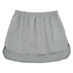 付け裾 レイヤードインナー 重ね着風 体型カバー Tシャツ裾 お尻隠し サイドスリット フェイクレイヤード オシャレ ウエストゴム S-3L 黒 白 za-001