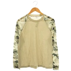 ジェームスパース JAMES PERSE ロングTシャツ ラグランスリーブ カモフラ柄 カットソー 1 カーキベージュ /MI ■OSのサムネイル
