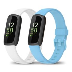 新品 Fitbit Fitbit ガーミン Ace 軽量 防水性 Sサイズ 替えベルト 2 2 2 時計ベルト スポーツ 用 ループ ストラップ シリコン 対応 交換バンド 3 3 /Ace HR/Ace (S /Inspire 1 / / ホワイト/ブルー)