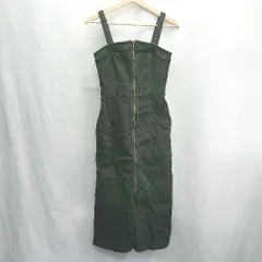 ◇ ⊂ ◎ GU ジーユー デニムフロントジップ 膝下丈 ワンピース サイズS ブラック レディース E  【1502060037945】