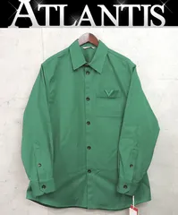VALENTINO 銀座店 ヴァレンティノ 未使用 ポケット ボタン シャツ ジャケット メンズ size:50 緑 99573のサムネイル