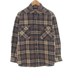 ORVIS フランネル チェックシャツ 長袖 古着 ORVIS 長袖 フランネルチェックシャツ メンズXL相当