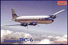 中古】ローデン 1/144 米ダグラスDC-6四発旅客機1950年代