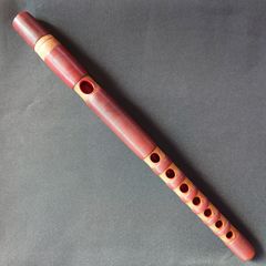 【龍笛】古管・桜樺巻き・本煤竹・漆塗り管筒付き／雅楽 龍笛】古管・桜樺巻き・本煤竹・漆塗り管筒付き／雅楽