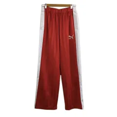 プーマ PUMA パンツ ジャージ ストレート ロング ストライプ ライン トラック M 赤 白 レッド ホワイトのサムネイル