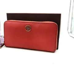 トリーバーチ 長財布 ラウンド ロゴ 革 FI609