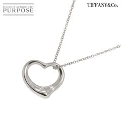 ティファニー TIFFANY&Co. オープンハート 幅15mm ネックレス 40cm Pt プラチナ Open Heart Necklace 90282313