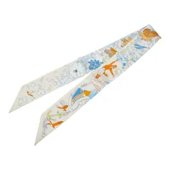 〝美品〟エルメス ツイリー　私の雲 アイボリー 水色 ブルー 楽天市場】HERMES(エルメス) SUR MON NUAGE 私の雲 ツイリー スカーフ