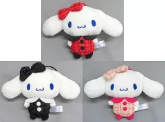 【中古】キーホルダー 全3種セット ツィードリボンマスコット 「シナモロール」