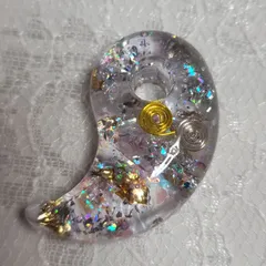 勾玉オルゴナイト 24K金箔封入【大金運】