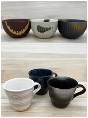 ★他の商品と合わせて購入でお買得になります!コメント下さい★カップ3個小鉢3枚セット★ 【お得限定1セット限り】美濃焼　マグ/小鉢 3色セット