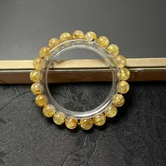 上級 EU製 ★太陽花タイチンルチル★黄金針水晶 金運 開運 ゴールド ブレスレット パワーストーン ギフト プレゼント2 8.8-9.2mm  ZB8388