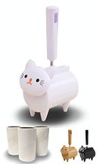 お試し粘着テープ＋本体（白）＋スペア3個入り 2ndUp にゃんコロクリーナー 粘着クリーナー ミニ カーペットクリーナー 掃除 猫 粘着テープ (お試し粘着テープ＋本体（白）＋スペア3個入り)