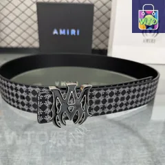 【今日特価】AMIRI ダブルフェイスレザーベルト