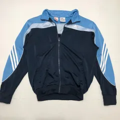 adidas アディダス トラックジャケット ジャージ トレーニングジャケット スリーライン メッシュ 00`s china メンズ ネイビー ライトブルー