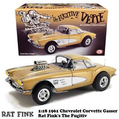 ACME 1:18 RAT FINK's The Fugitive 1961 Chevrolet Corvette Gasser ミニカー【ラットフィンク】