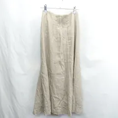 ◇ ⊇ N. ロング 台形 スカート サイズM ベージュ レディース E  【1411280021910】
