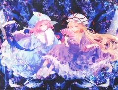 東方project 西行寺　幽々子　等身大タペストリー　植田亮 東方project 西行寺 幽々子 等身大タペストリー 植田亮 - メルカリ
