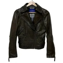 バーバリーブルーレーベル　レディース　革ジャケット BURBERRY BLUE LABEL - バーバリーブルーレーベル BURBERRY BLUE