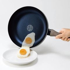IH対応 ダイヤモンドコート フライパン 26cm 深め キズに強い 焦げ付きにくい 高い熱伝導率 高硬度 おしゃれ 木目 持ち手