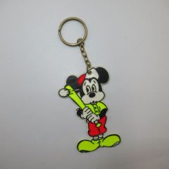 Vintage Mickey Mouse Keychain Doll Figure Plush Toy Golf