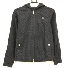 フィッチェゴルフ LL 大きい ★ ウール混 ニット ジップアップ ブルゾン 紺　ネイビー ficce ゴルフ ウェア メンズ XL O  超美品フィッチェゴルフ ニットジャケット 黒×サーモンピンク 凹凸