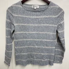 MIKHEL KLEIN ミッシェルクラン 長袖　ニット　ストライプ　定番　シンプル　ユーネック