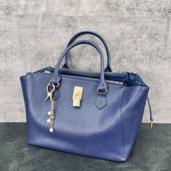 アニエスベー agnes b. トートバッグ ネイビー ビジネスバッグ - メルカリ